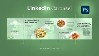 How to Create LinkedIn carousel organic post Design | Adobe Photoshop