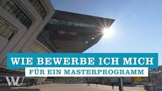 Wie bewerbe ich mich für ein deutschsprachiges Masterprogramm an der WU Wien?