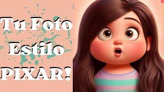 ​ Cómo TU FOTO ESTILO PIXAR | Crea tu foto estilo Pixar gratis!