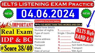 IELTS LISTENING PRACTICE TEST 2024 WITH ANSWERS | 04.06.2024