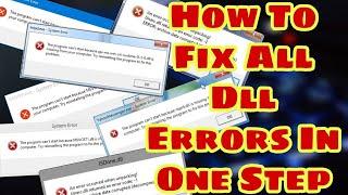 How to Fix All .DLL Files Missing Error In Windows 10/8/7 (100% Works)