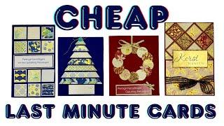 CHEAP SIMPLE QUICK LAST MINUTE CHRISTMAS CARDS