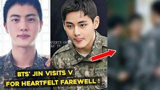 BTS News Update! Jin Visits V at Military Camp for Heartfelt Farewell