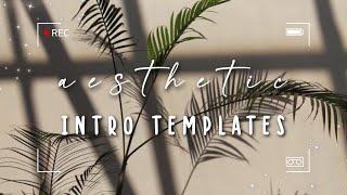aesthetic intro templates for 2021 & 2022! *no text* | no credit needed