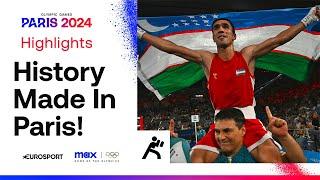 Abdumalik Khalokov of Uzbekistan wins boxing gold in the men's 57kg category  | #Paris2024