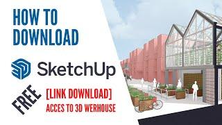 Cara Download dan Instal Sketchup Pro 2021 || Gratis || Bisa Akses 3D Warehouse dan Pre Design