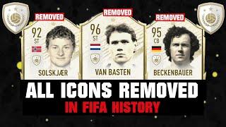 ALL ICONS REMOVED IN FIFA HISTORY! ️| FIFA 14 - FIFA 21