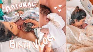 BIRTH VLOG *raw & real* // NATURAL LABOUR & DELIVERY without epidural