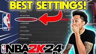 THE BEST SETTINGS TO USE IN NBA 2K24! (Win More Games)