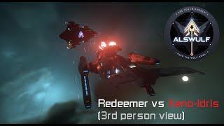 Star Citizen 3.16.1: Redeemer vs Idris (Xeno Threat, 3rd person view)