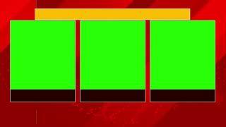 Green Screen 3 Window Formate Debate News after effects template