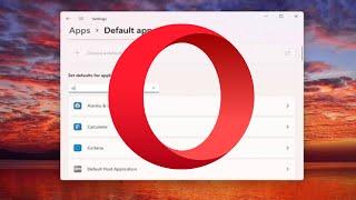 How To Make Opera Default Browser In Windows 11