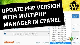 How To Update PHP Version of Domain with MultiPHP Manager in cPanel