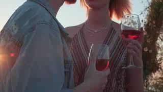 Valentines Day | A Couple Enjoying Wine On A Date | 4K Free Stock Video | Royalty Free Stock Footage