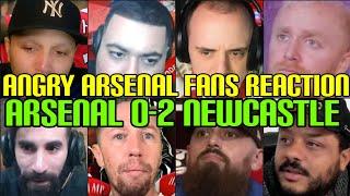 ANGRY  ARSENAL FANS REACTION TO ARSENAL 0-2 NEWCASTLE | FANS CHANNEL