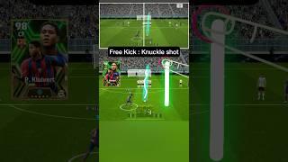 How to Free Kick : Knuckle shot ️ by P. Kluivert / efootball 2024 #efootball #efootball2024