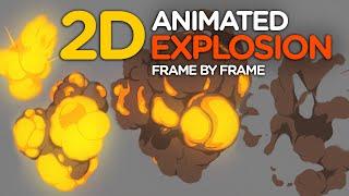 2D Animated Explosion - Frame by Frame