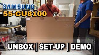 SAMSUNG 55-CU8100 | UNBOX | SET-UP | DEMO