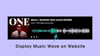 How To Add Music Wave On Website Using HTML CSS JavaScript | Wavesurfer Tutorial