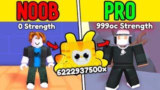 NOOB to PRO With NEW BEST PET In Arm Wrestle Simulator (Roblox)