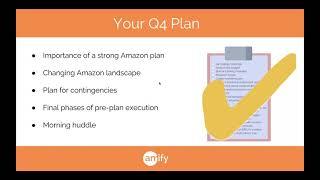 Amify/Feedvisor Webinar - How to Remain Agile on Amazon During the Holiday Season