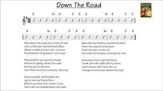 Down The Road  - bluegrass backing track G