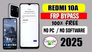 100% Free Method  Redmi 10A FRP Bypass MIUI 12.5 || New Update 2025  10A FRP Google Account Unlock