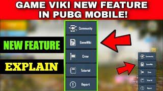 New Secret Feature In PUBG MOBILE  | GAME WIKI PUBG MOBILE | WHAT IS GAMEWIKI IN PUBG?