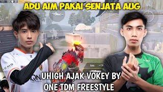 UHIGH VS VOKEY BY ONE TDM FREESTYLE PAKAI AUGPUBG MOBILE