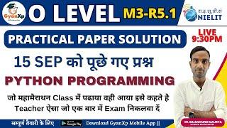 Python Practical 15 September Paper Solution  || Python Practical for O Level || Python || GyanXp