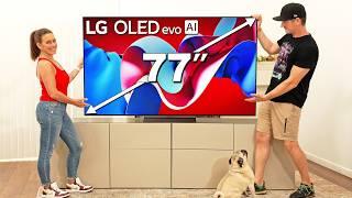 77" LG C4 TV Unboxing & Review - Worth the Hype?"