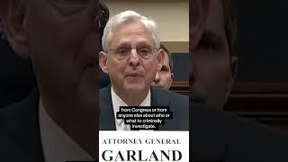 Garland says he's not the president's lawyer in testimony before Congress #shorts