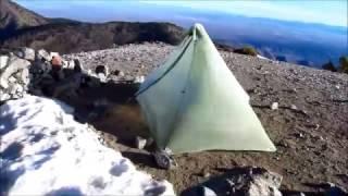 MLD cuben Solomid in High Winds on Mt Baldy