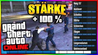 STÄRKE leveln GTA 5 Online schnell & einfach SKILL 100% [2022]