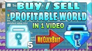 5 Diamond Lock To Blue Gem Lock In Just 1 Video | Buy And Sell Profitable World - Growtopia