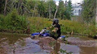 YAMAHA DIRT BIKE DIES IN DEEP WATER GOPRO