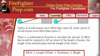 Inclined Plane Lessons for Fire Entrance Exams