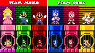 Team Mario and Sonic: Don’t Choose the WRONG PIPES to Rescue All the Babies!