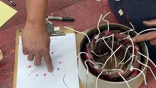 Motor Rewinding | How to Do connection 9 Leads Motor