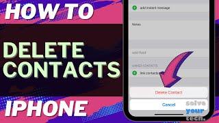 iOS 17: How to Delete Contacts on iPhone