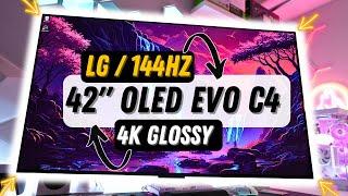 LG 42” OLED evo C4 Review : The Perfect 4K PC Gaming Monitor ? 2024 OLED42C4PUA