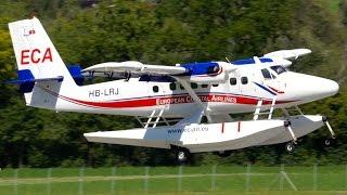 Twin Otter DHC 6-300 of European Coastal Airlines Landing at Bern