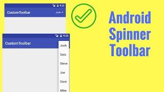 Android Spinner Toolbar Tutorial