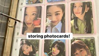 storing & organizing kpop photocards in my binder #3 | twice, txt + completing ot9 between 1&2 !