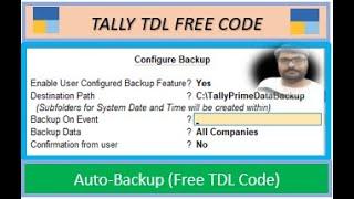 Tally TDL Free Code || (Auto Backup on Event) ||