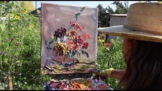 Plein Air Painting: Outdoor Floral Arrangement - Turner Vinson