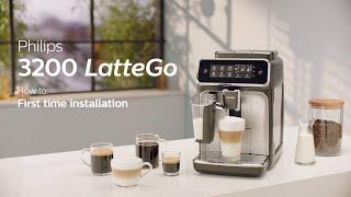 Philips Series 3200 LatteGo EP3246/70 Automatic Coffee Machine - How to Install and Use