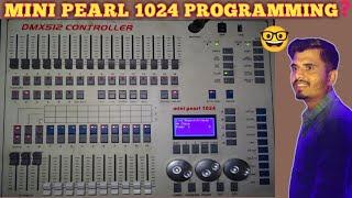 Mini Pearl 1024 Programming// Moving Lighting Design// Dmx 512 full training live