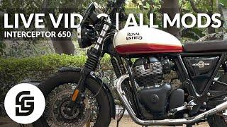 All Interceptor 650 mods | Live video 2024