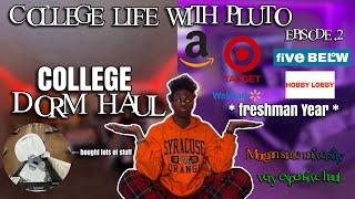 College Life With Pluto ep.2 : Very Expensive College Dorm Haul $500+ worth of things.Freshman Year